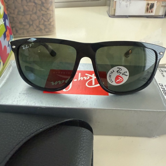 Ray-Ban Dark Green Boyfriend Sunglasses